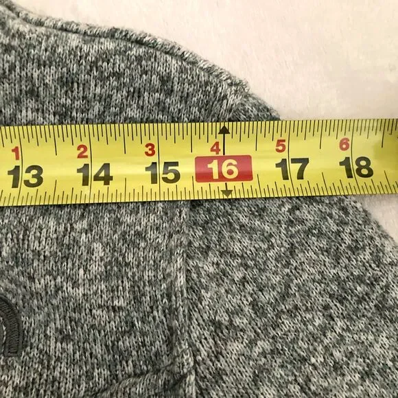 North Face Maggy Sweater Fleece Jacket Size Womens XL Heather Green Full Zip - Picture 9 of 12